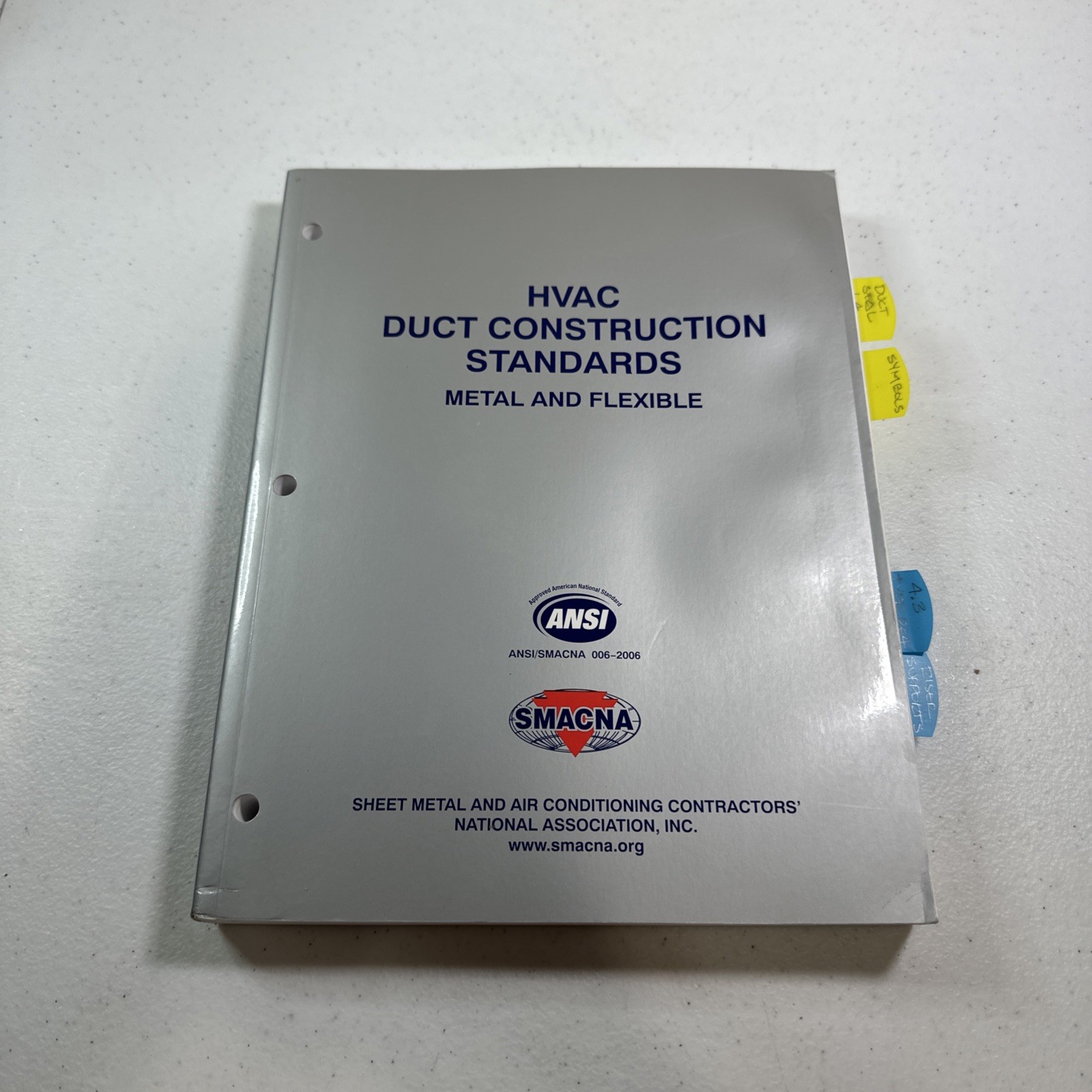 HVAC Duct Construction Standards – Metal & – Paperback, by Smacna – Good
