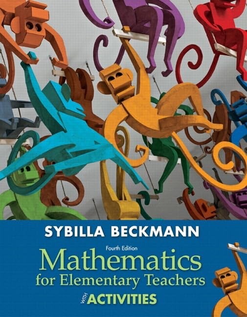 Mathematics for Elementary Teachers by Sybilla Beckmann 4th Ed Hardcover NEW IE