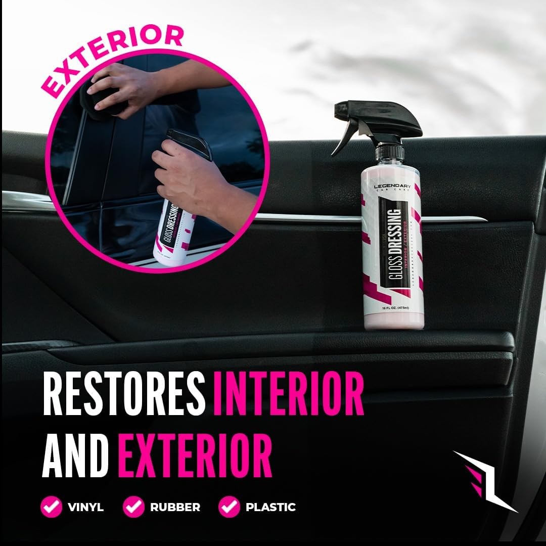 Legendary Gloss Dressing with Applicator 16oz – Tire Shine Spray & Plastic Resto