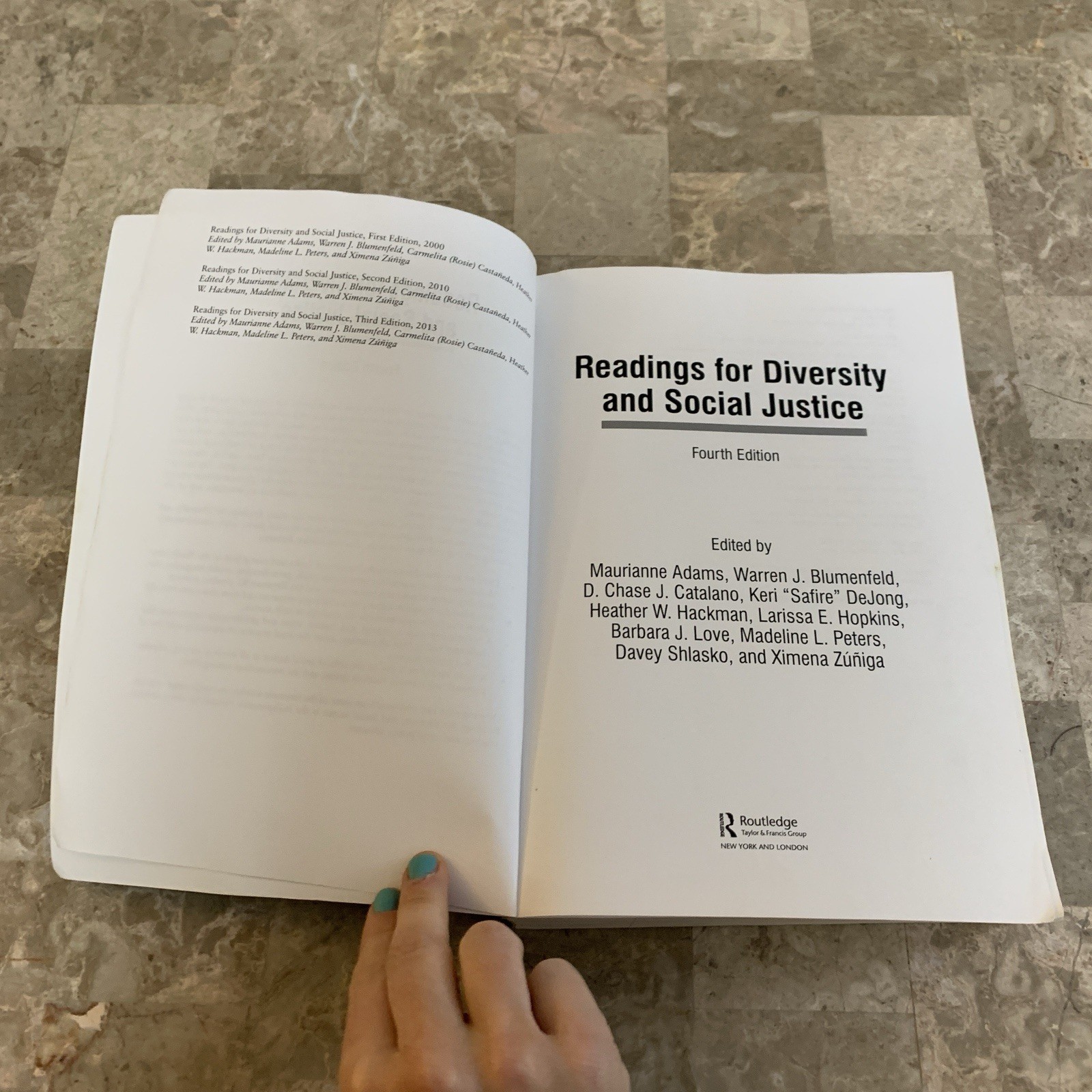 Readings for Diversity and Social Justice 4th Fourth Edition Gender Studies
