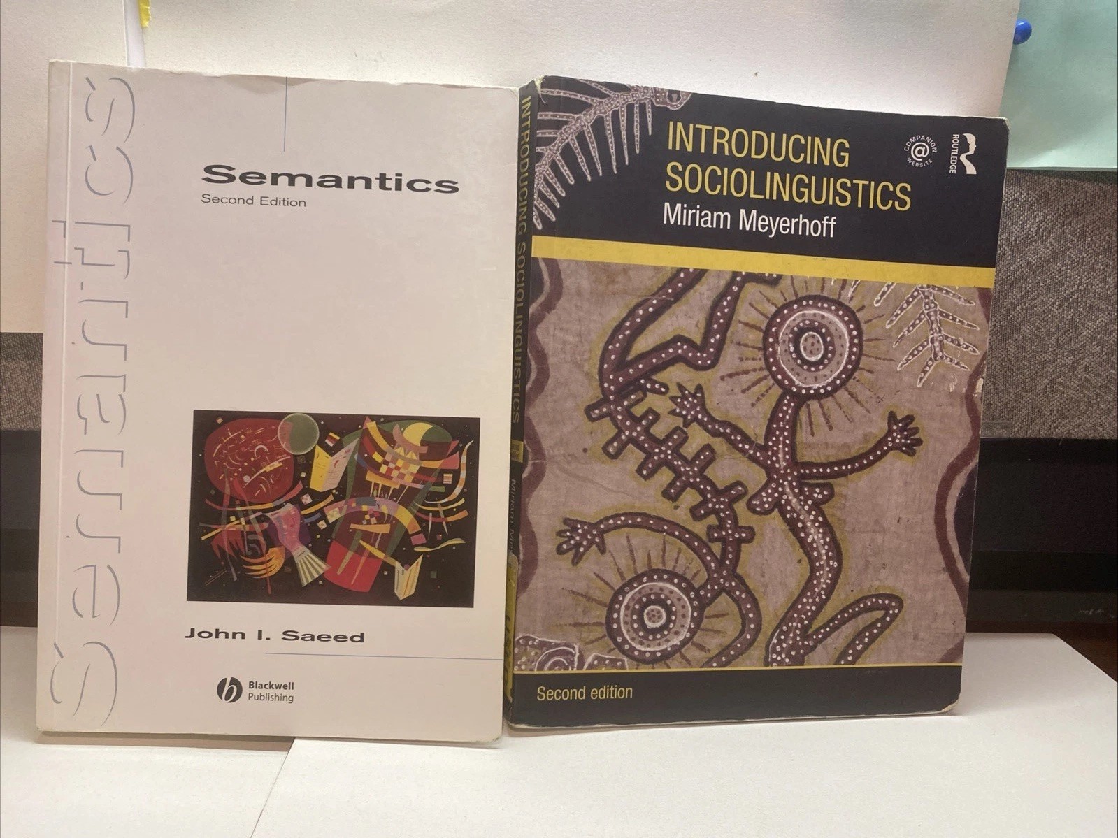 Linguistics books (Introducing Sociolinguistics + Semantics 2nd Edition)