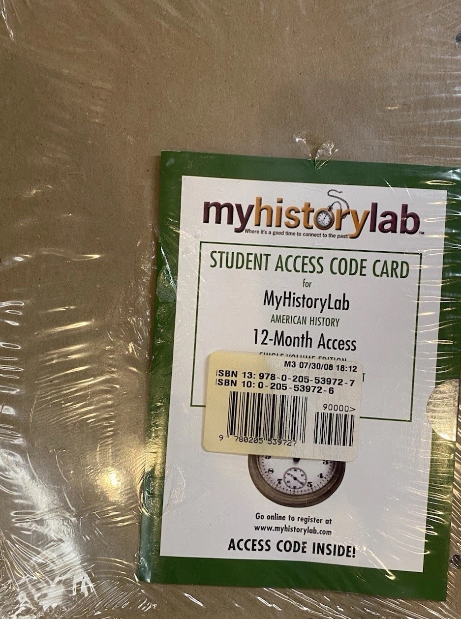 Myhistorylab America Past and Present 7th Edition Access Code Sealed Home School