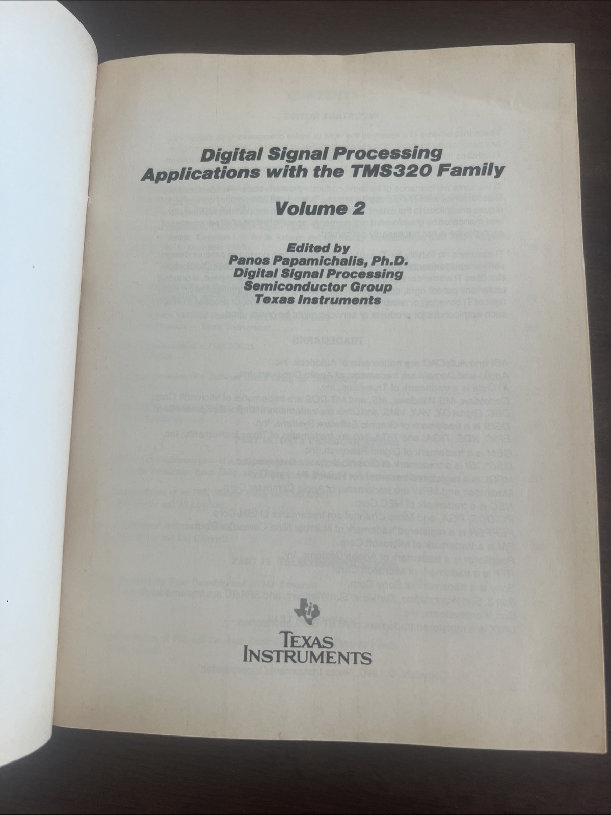 Texas Instruments Digital … Applications With The TMS320 Family Volume 2
