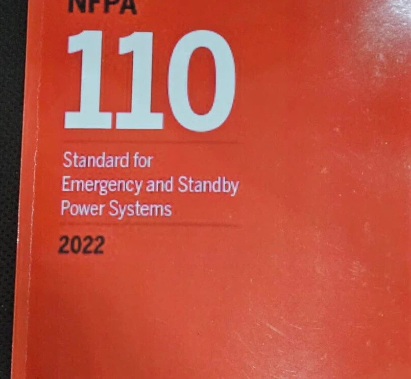 NFPA 110 Standard for Emergency and Standby Power Systems 2022 Edition Paperback