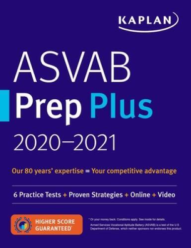 ASVAB Prep Plus 2020-2021: 6 Practice Tests + Strategies + Online + Flash – GOOD