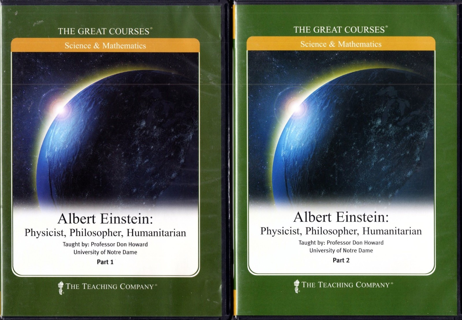 Great Courses ALBERT EINSTEIN Physicist Philosopher Humanitarian DVD 1 & 2 Book+