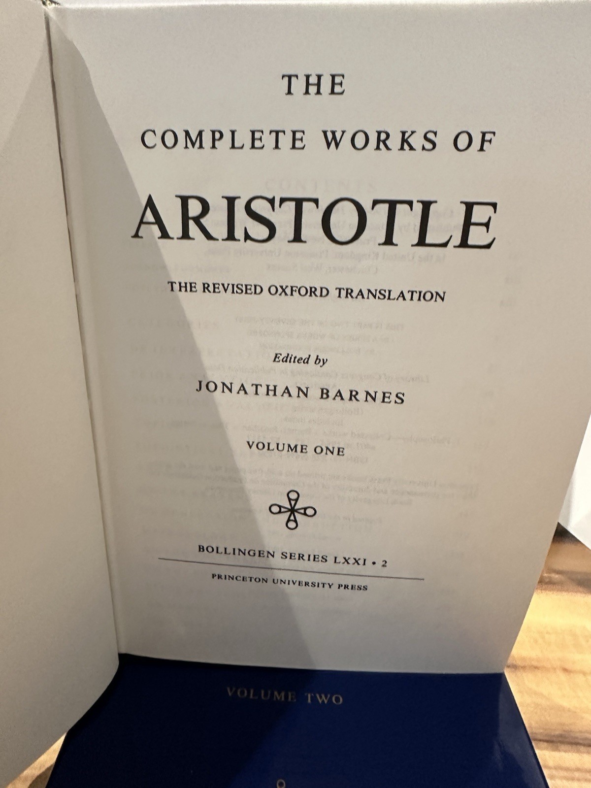 The Complete Works of ARISTOTLE Vols 1 & 2 Revised Oxford Translation Hardcover