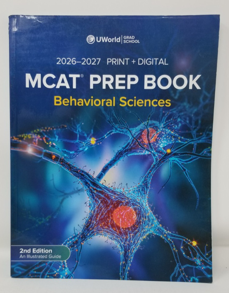 MCAT Prep Book Behavioral Sciences 2026-2027 Print + Digital UWorld Grad School