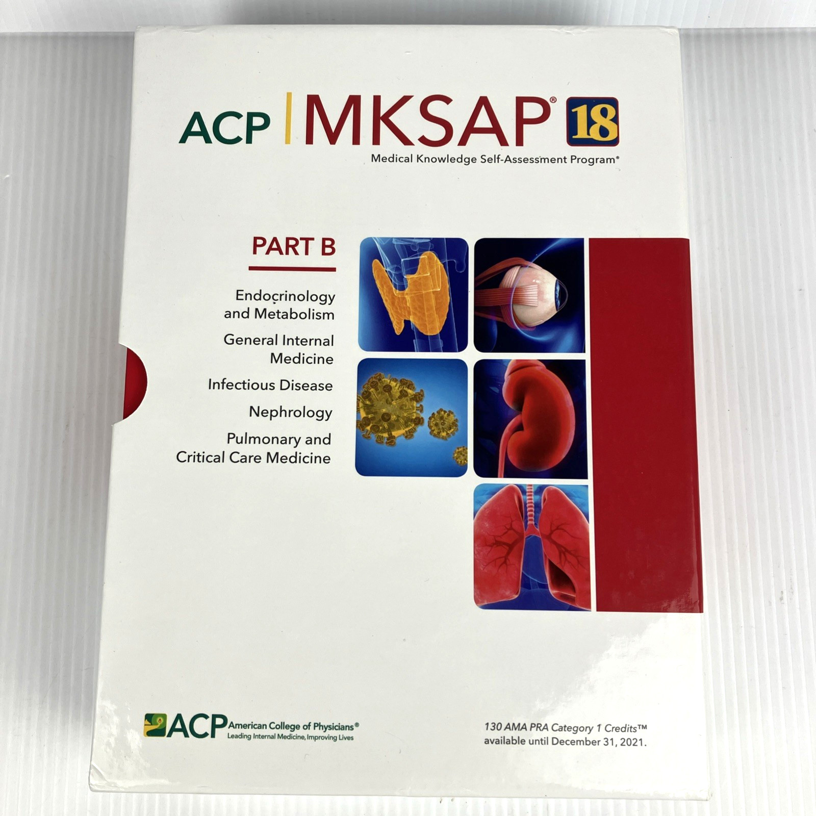 Medical Knowledge Self-Assessment MKSAP 18 Part B – 5 Books Patrick Alguire 2018