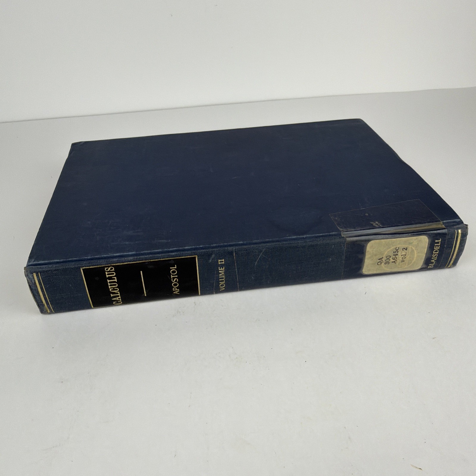Calculus Vol 2 Apostol 1st Ed 1962 2nd Print Space Tech Labs STL Library History