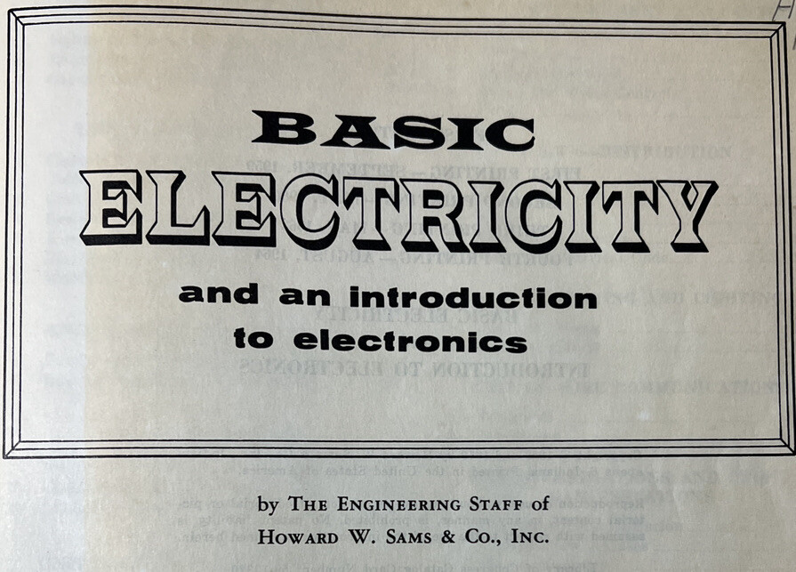 Basic Electricity and an introduction to electronics – 1964 – B7