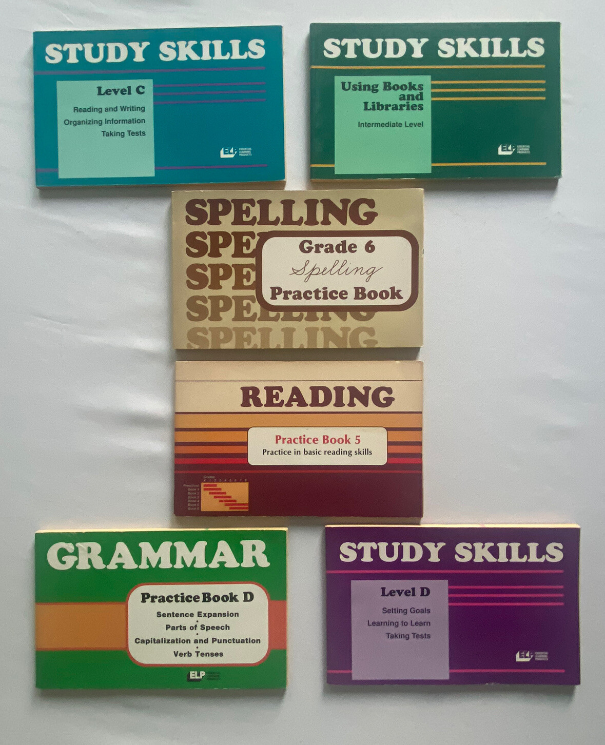 ELP Essential Learning Products Reading Grammar Spelling Study Skills Homeschool