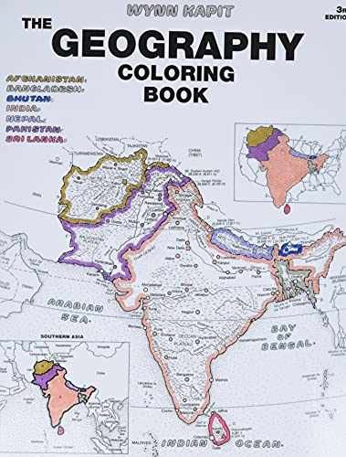 Geography Coloring Book – Paperback, by Kapit Wynn – Very Good o