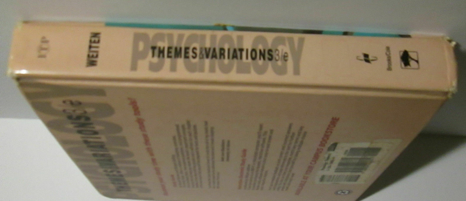 Psychology Themes & Variations 3/E Wayne Weiten Mental Health College Textbook