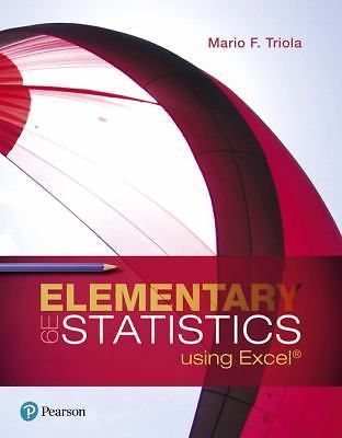 Elementary Statistics Using Excel by Triola, Mario
