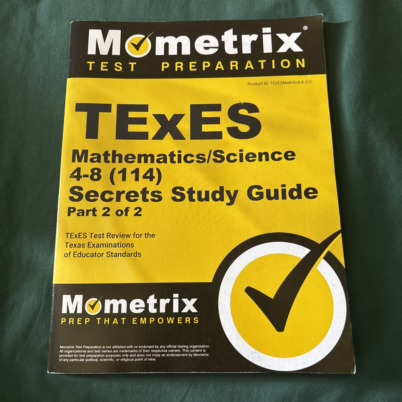 TExES Mathematics/Science 4-8 (114) Secrets Study Guide ( 2015, Trade Paperback)