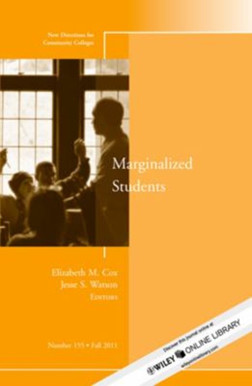 Marginalized Students Paperback Community Colleges Staff