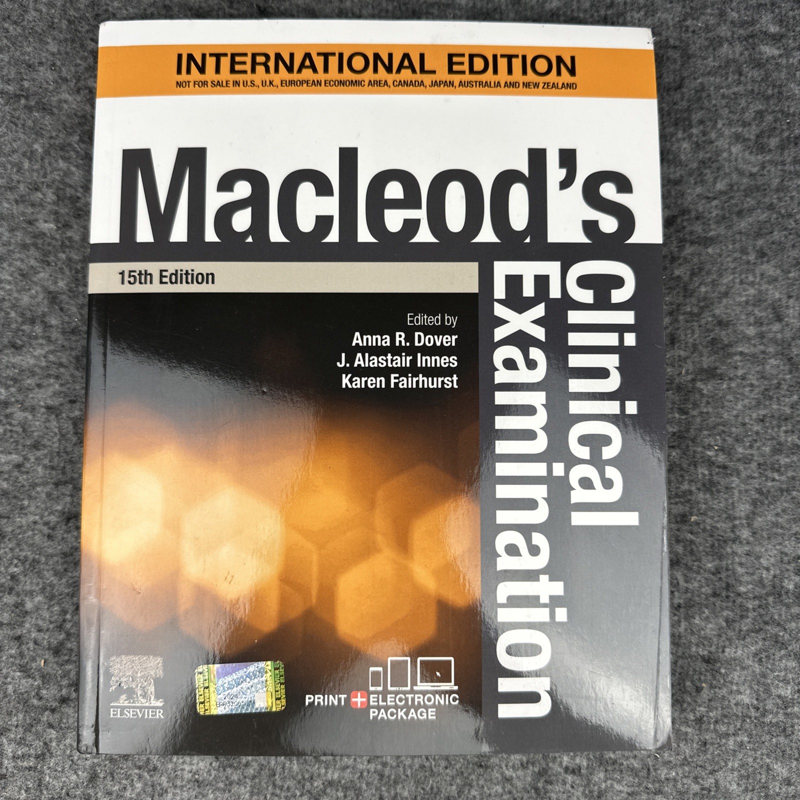Macleod’s Clinical Examination, 15th International Edition Paperback Textbook