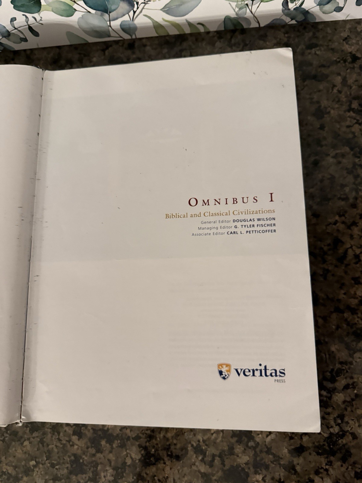Omnibus I Biblical & Classical Civilizations 4th Ed Wilson Veritas Hardcover