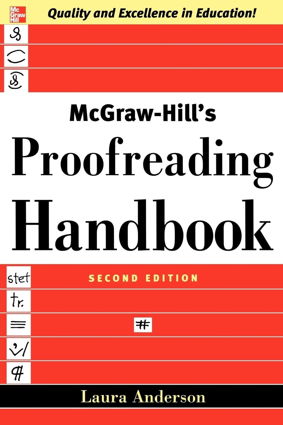 McGraw-Hill’s Proofreading Handbook – Anderson, Laura Killen – Very Good – S…