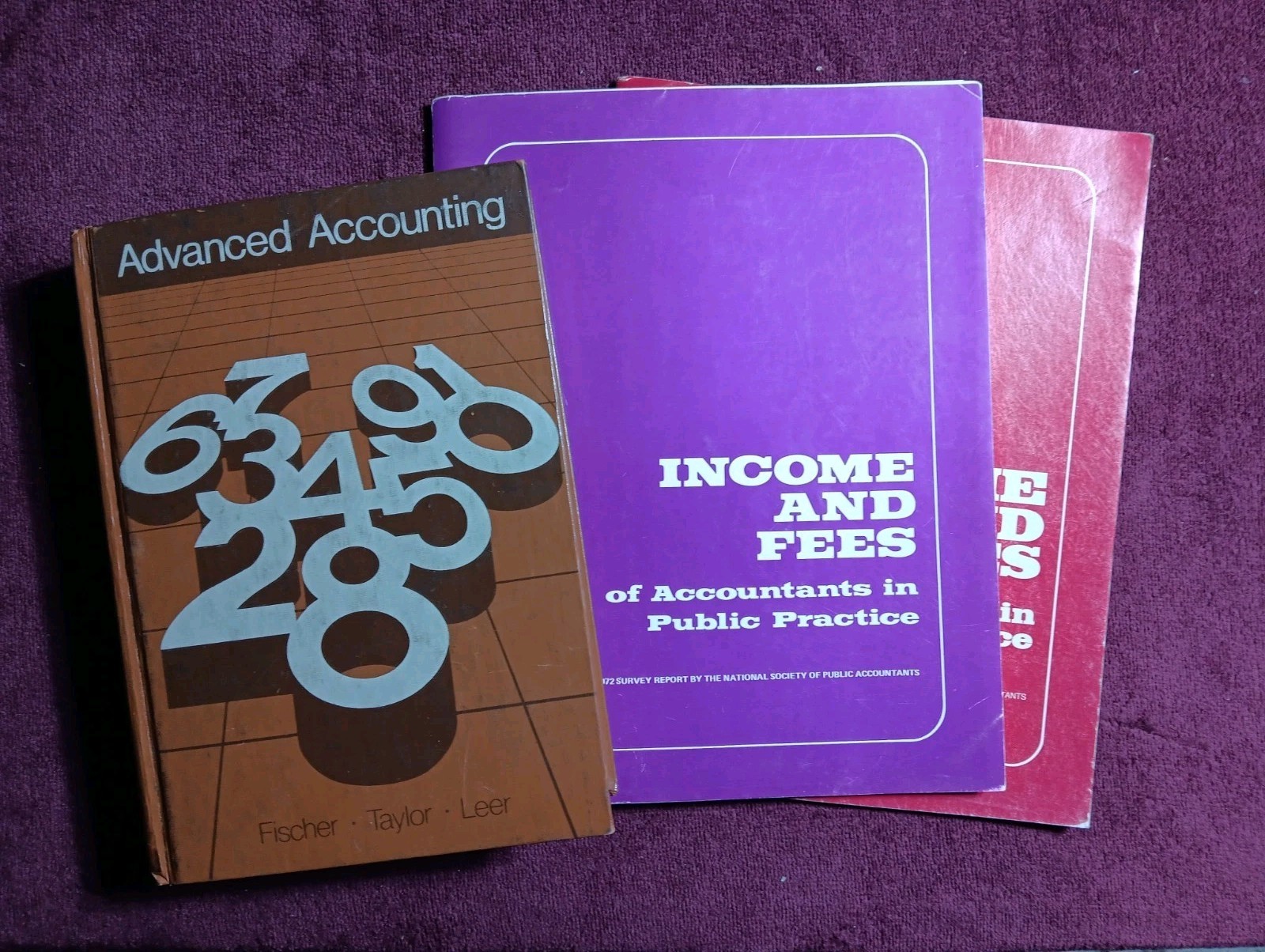 Advanced Accounting Fischer Taylor Leer Hardcover Textbook 1978 Notes