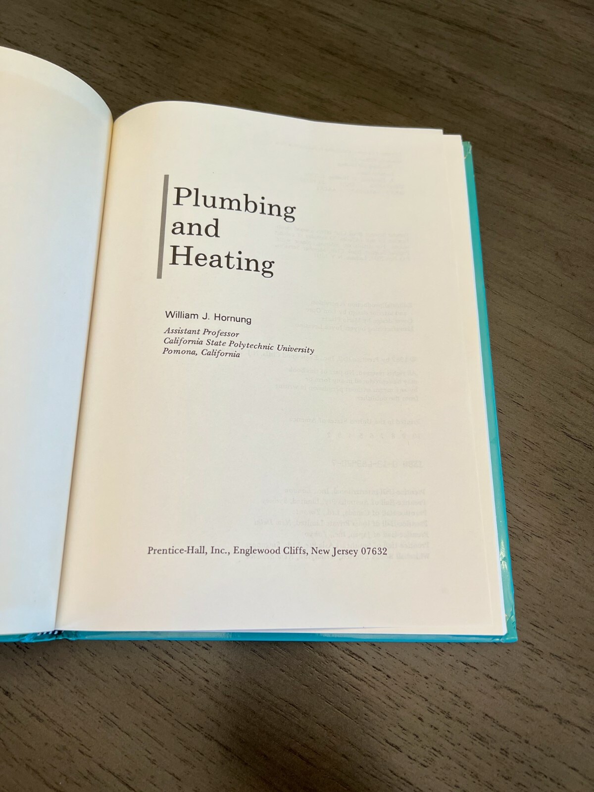 Plumbing and Heating by William J. Hornung (1982, Hardcover)
