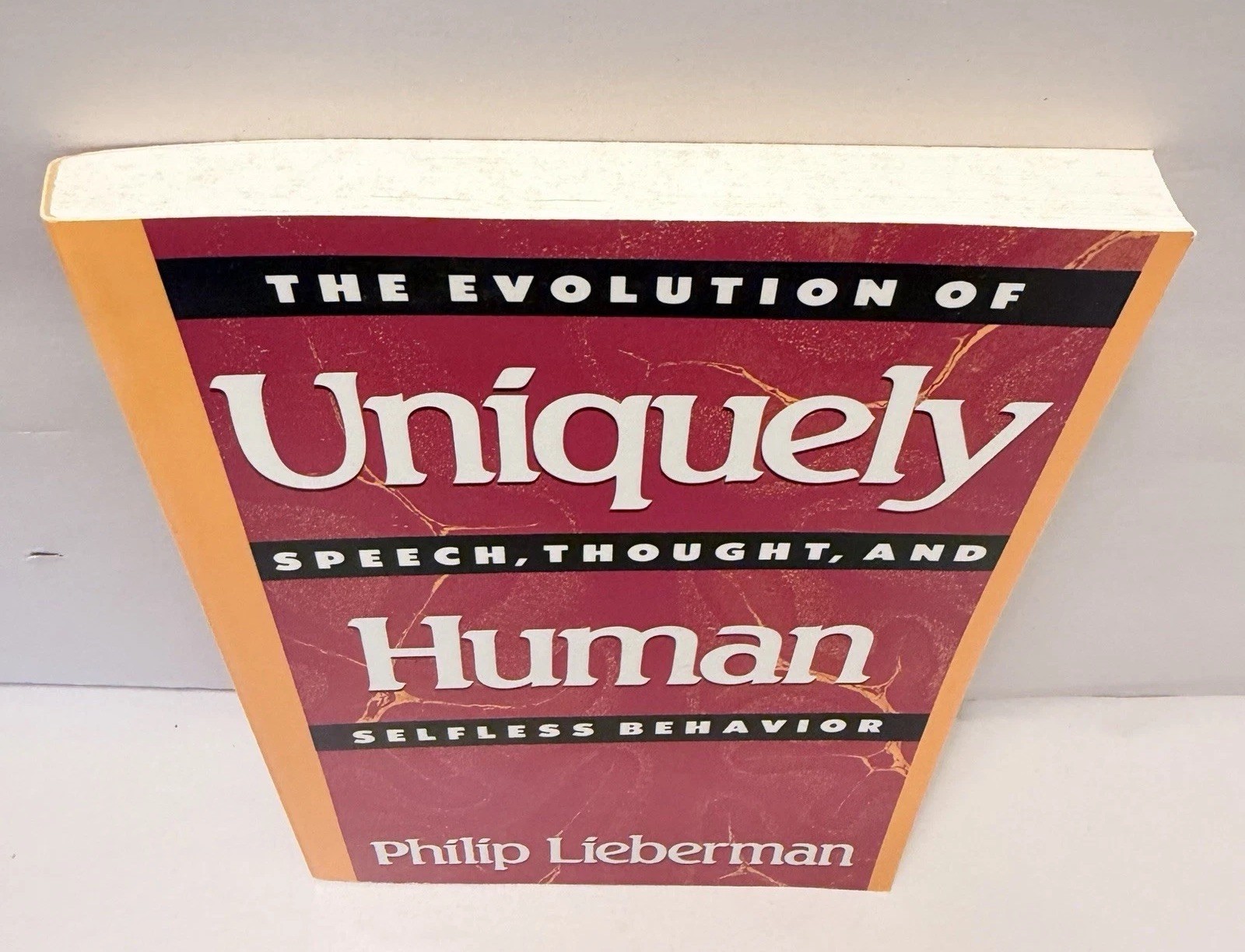 Evolution of Speech Thought Lieberman Philip Book VTG Psychology Staging 1990’s