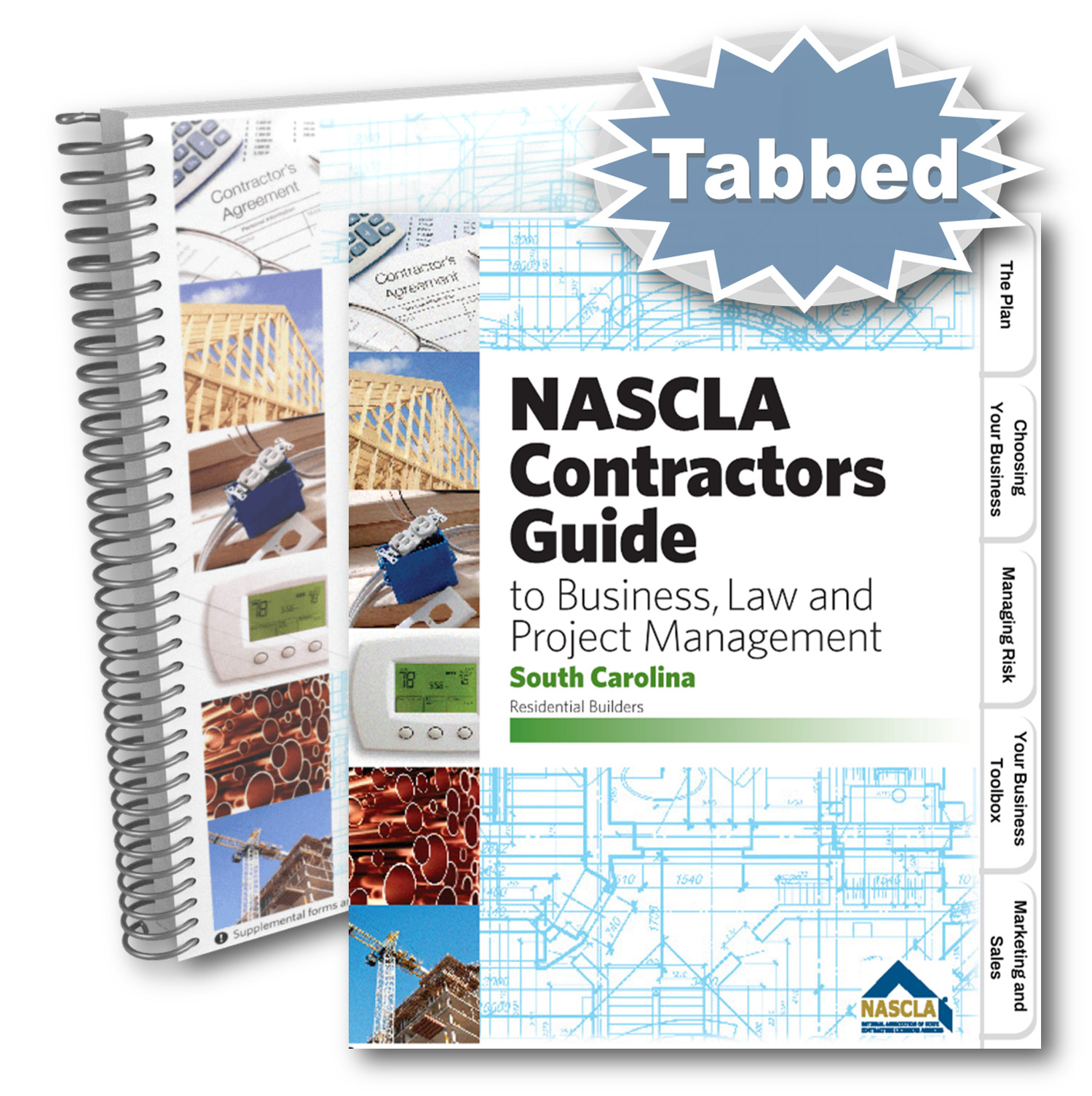 Pre-Tabbed NASCLA South Carolina Residential Builders, 8th Edition Spiralbound