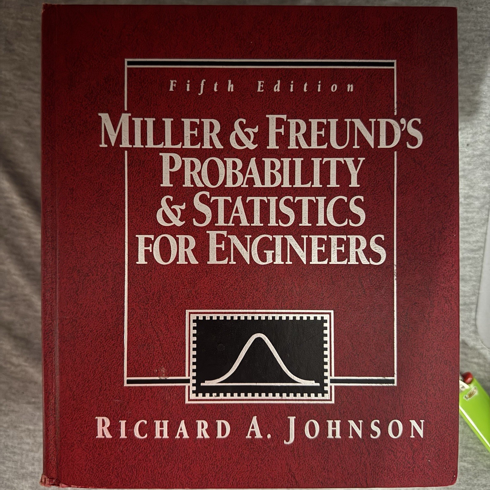 Miller Freund Probability Statistics Engineers 5th Ed Johnson 1994 HC Textbook