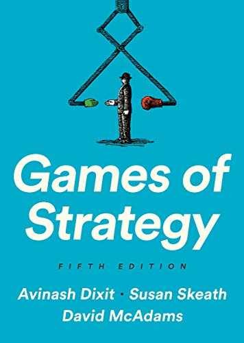 Games of Strategy – Hardcover, by Dixit Avinash; Skeath Susan; Mcadams – New h