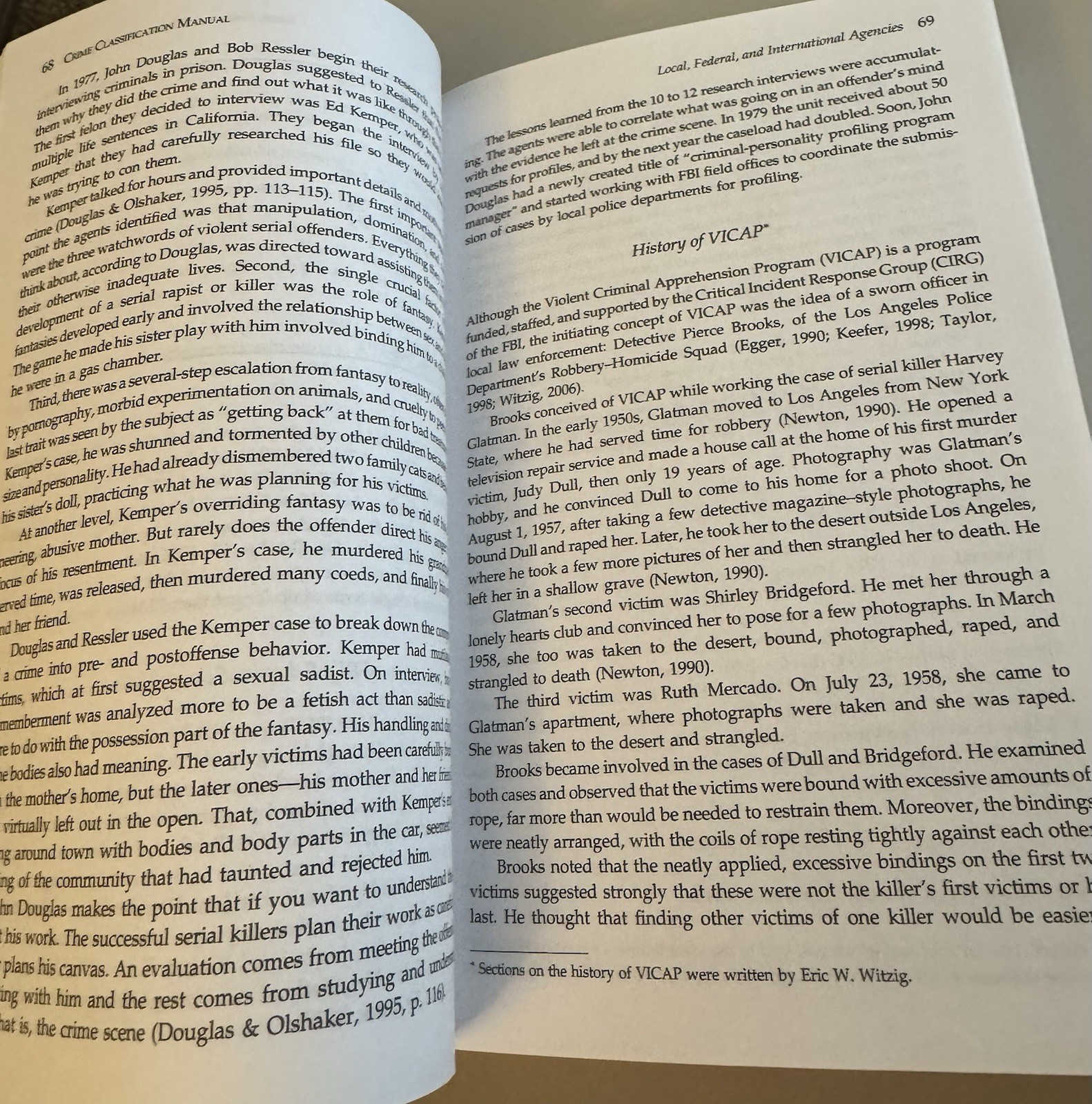Crime Classification Manual: A Standard System for Investigating 3rd/Third Ed