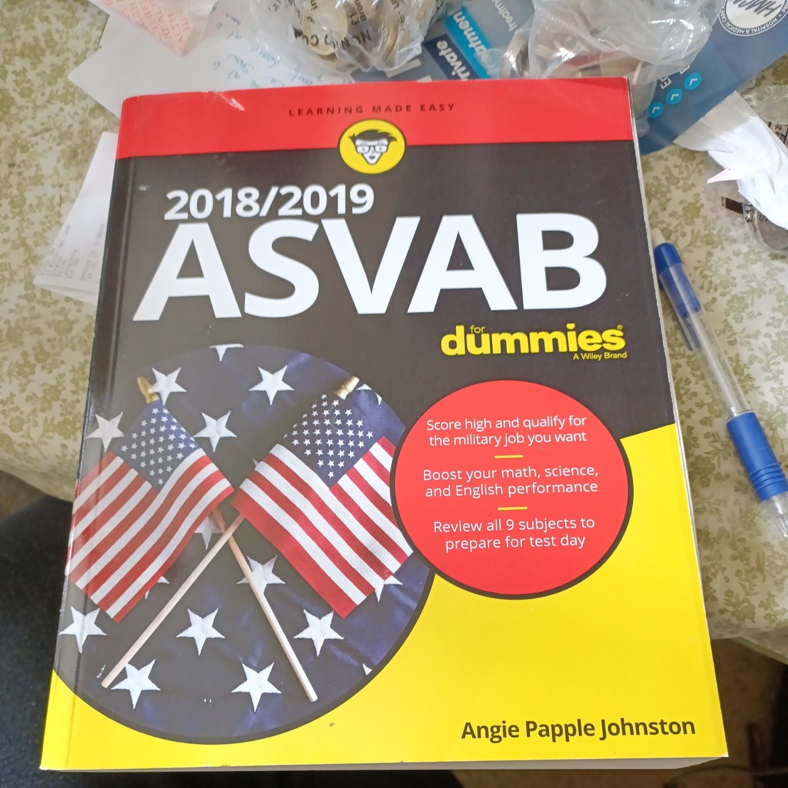 2018 / 2019 ASVAB for Dummies by Angie Papple Johnston (2018, Trade Paperback)