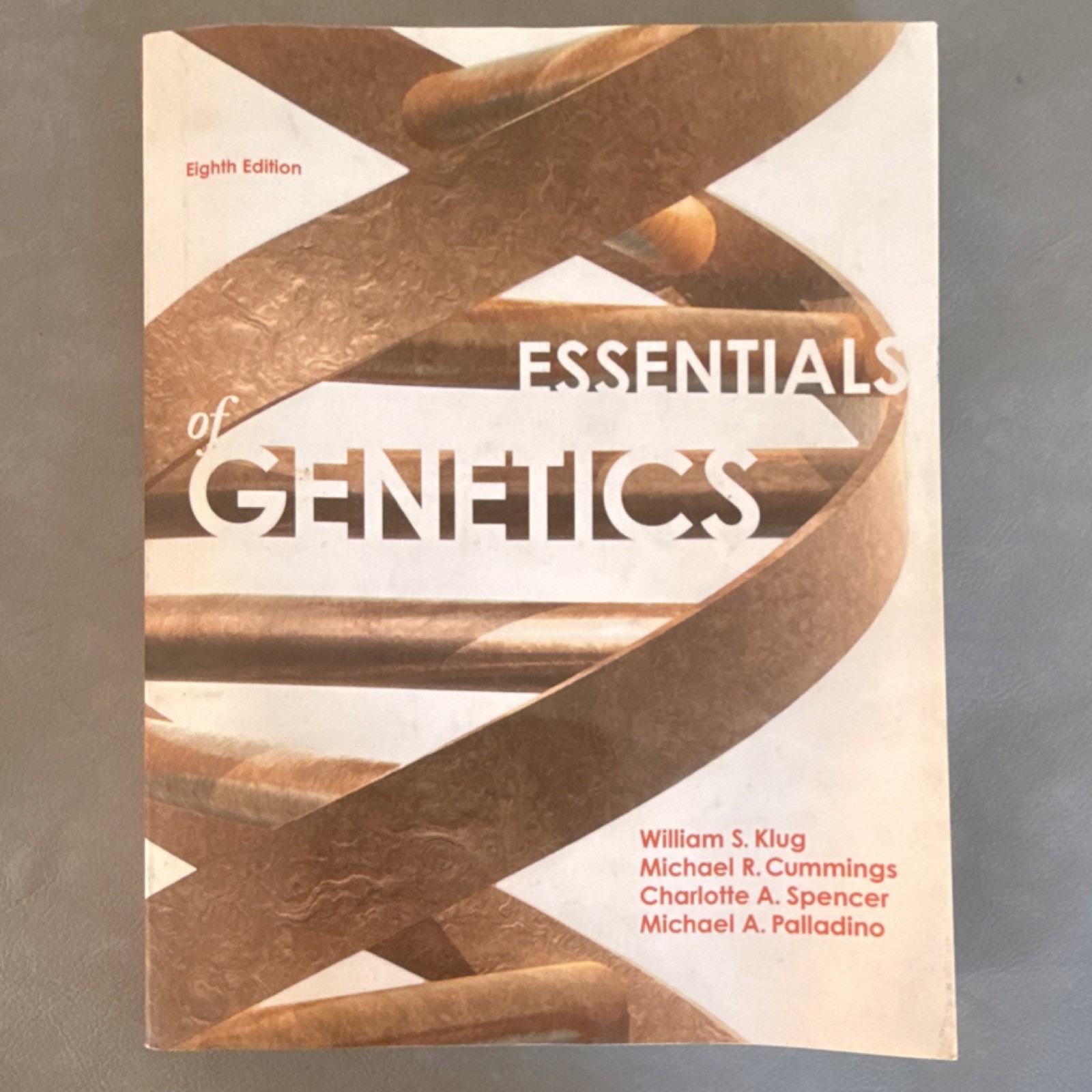 Essentials of Genetics 8th Ed Klug Cummings Spencer Palladino Pearson Paperback